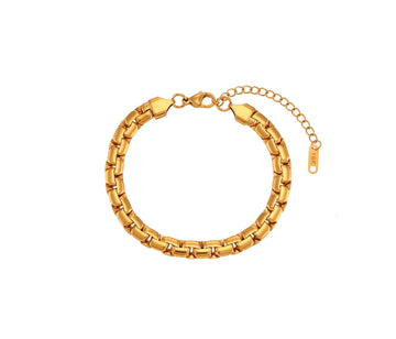 Golden Grid Bracelet